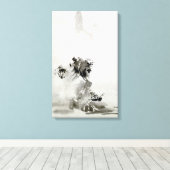 Landschap Sesshu Toyo Haboku-Sansui Canvas Afdruk (Insitu (Houten vloer))