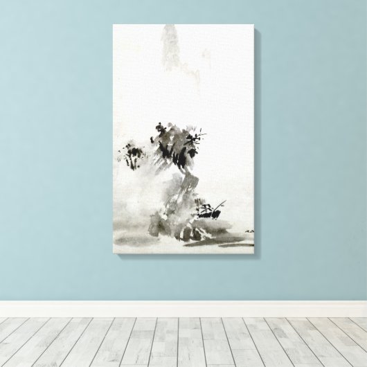 Landschap Sesshu Toyo Haboku-Sansui Canvas Afdruk (Insitu (Houten vloer))
