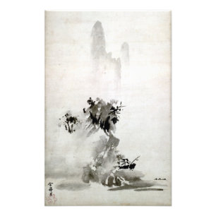 Landschap Sesshu Toyo Haboku-Sansui Poster