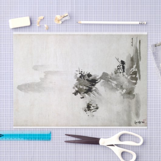 Landschap Sesshu Toyo Haboku-Sansui Tissuepapier (Craft)