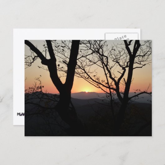Landschap Shenandoah Sunset National Park Briefkaart (Voorkant / Achterkant)