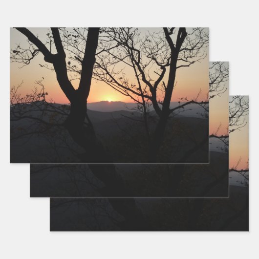 Landschap Shenandoah Sunset National Park Inpakpapier Vel (Set)