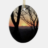 Landschap Shenandoah Sunset National Park Keramisch Ornament (Rechts)