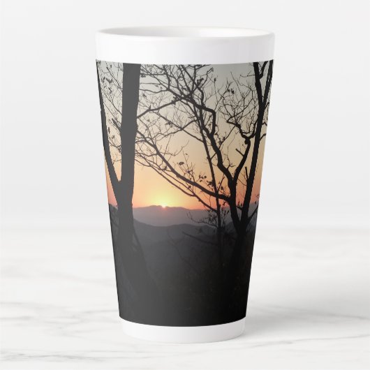 Landschap Shenandoah Sunset National Park Latte Mok (Voorkant)