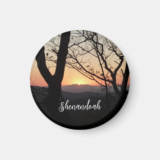 Landschap Shenandoah Sunset National Park Magneet (Voorkant)