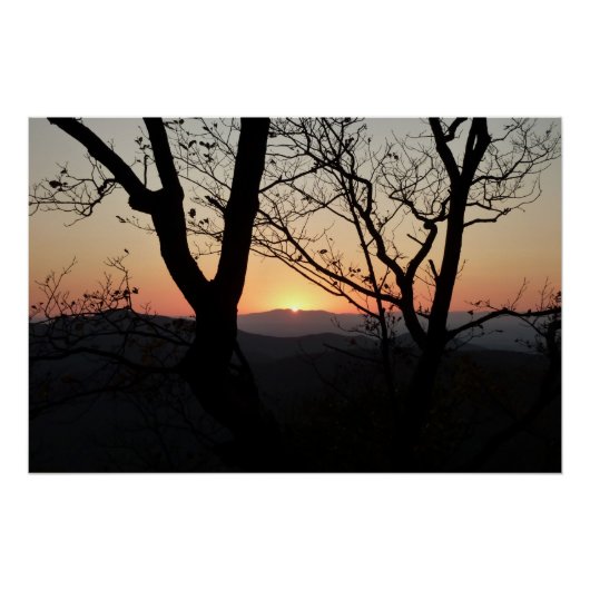 Landschap Shenandoah Sunset National Park Perfect Poster (Voorkant)