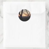 Landschap Shenandoah Sunset National Park Ronde Sticker (Tas)