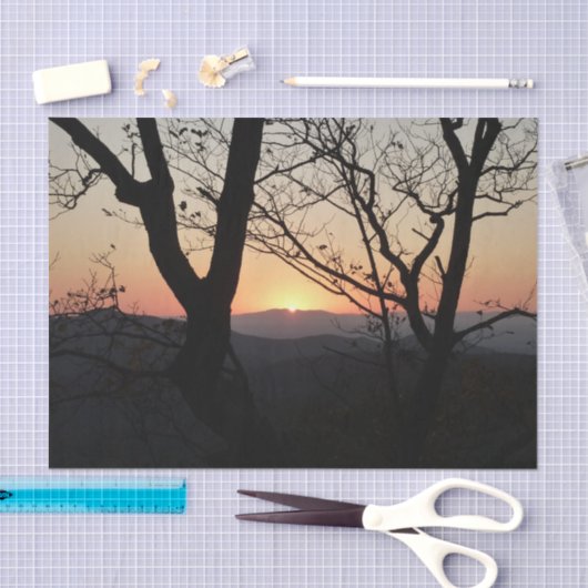 Landschap Shenandoah Sunset National Park Tissuepapier (Craft)