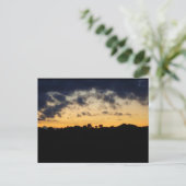 Landschap Silhouet in Schemer Briefkaart (Staand voorkant)
