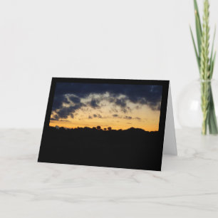 Landschap Silhouet in Schemer Kaart