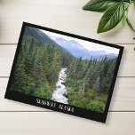 Landschap Skagway Alaska Briefkaart<br><div class="desc">Dit ontwerp kan worden gepersonaliseerd door te kiezen past verdere optie aan om tekst toe te voegen. Neem contact met me op colorflowcreations@gmail.com als je dit ontwerp op een ander product wilt gebruiken. Koop mijn oorspronkelijke abstracte acrylschilderij te koop op www.etsy.com/shop/colorflowart. Zie meer van mijn creaties of volg me op...</div>