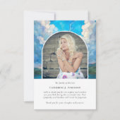 Landschap Sky Memorial Foto Sympathy Begrafenis Bedankkaart (Voorkant)