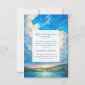 Landschap Sky Memorial Foto Sympathy Begrafenis Bedankkaart (Voorkant)