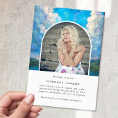 Landschap Sky Memorial Foto Sympathy Begrafenis Bedankkaart