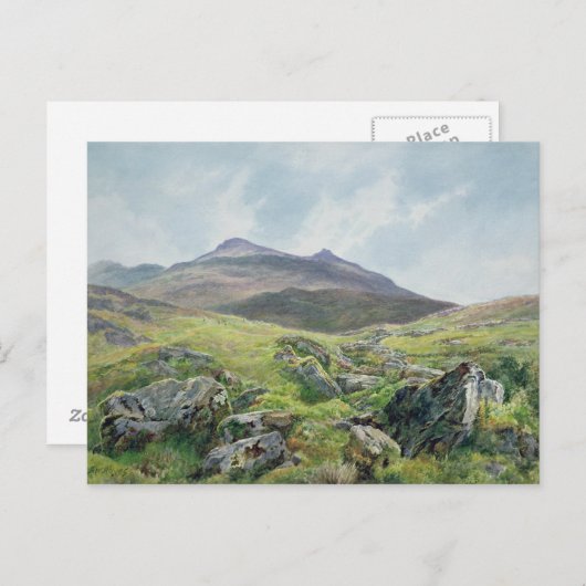 Landschap, Snowdon Briefkaart (Voorkant / Achterkant)