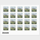 Landschap, Snowdon Vierkante Sticker (Vel)