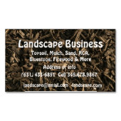Landschap Soil Gardening Sod Business Magnetisch Visitekaartje (Voorkant)