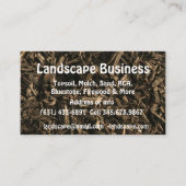 Landschap Soil Gardening Sod Topsoil Business Visitekaartje (Voorkant)