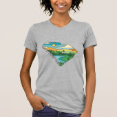 Landschap South Carolina Map T-shirt (Voorkant)
