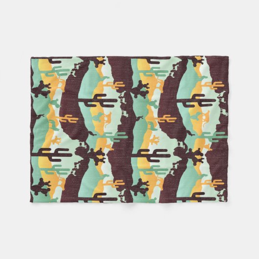 Landschap Southwest-woestijn Fleece Deken (Voorkant (Horizontaal))