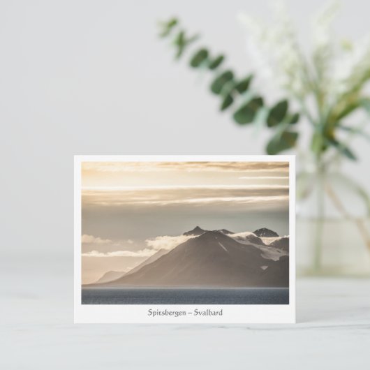Landschap Spitsbergen Svalbard Briefkaart (Staand voorkant)