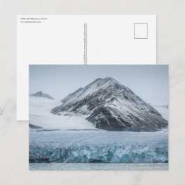 Landschap Spitsbergen Svalbard Foto Briefkaart