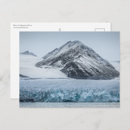 Landschap Spitsbergen Svalbard Foto Briefkaart (Voorkant / Achterkant)