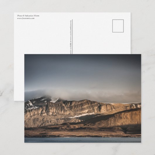 Landschap Spitsbergen Svalbard Foto Briefkaart (Voorkant / Achterkant)