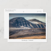 Landschap Spitsbergen Svalbard Foto Briefkaart (Voorkant / Achterkant)