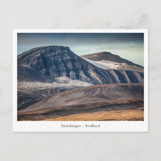 Landschap Spitsbergen Svalbard Foto Briefkaart (Voorkant)
