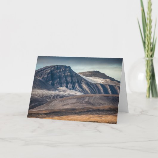 Landschap Spitsbergen Svalbard Kaart (Voorkant)