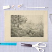 Landschap Spring Trees Ephemera Decoupage Tissuepapier (Craft)