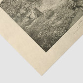 Landschap Spring Trees Ephemera Decoupage Tissuepapier (Detail)