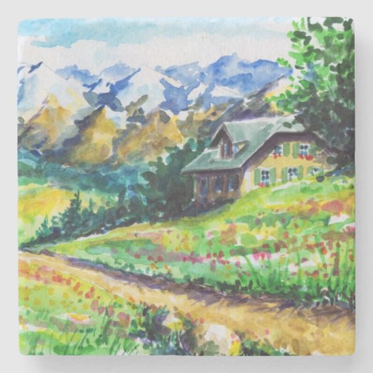 Landschap Stenen Onderzetter (Voorkant)