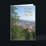 Landschap Step Son Birthday Kaart<br><div class="desc">Wenskaart landscape step zoon verjaardagskaart. U kunt deze verjaardagskaart aanpassen met elke gewenste tekst en deze vervolgens laten afdrukken en naar u verzenden of direct downloaden. Mocht u hulp nodig hebben bij het aanpassen, neem dan contact met ons op via de link op deze pagina. Landschapsstap zoon gepersonaliseerde verjaardagskaart die...</div>