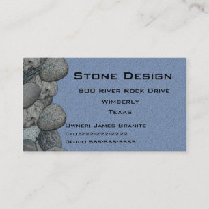 Landschap/Stone Mason Business Visitekaartje