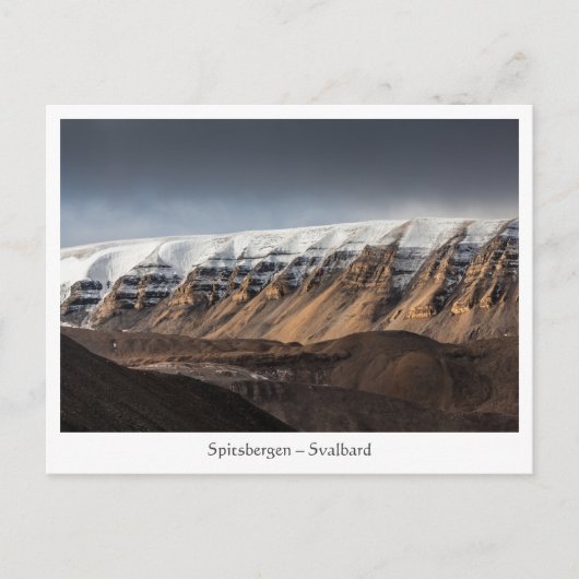 Landschap Svalbard Briefkaart (Voorkant)