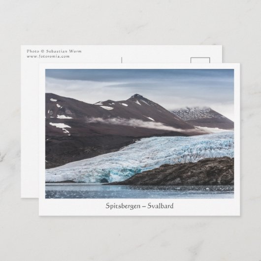 Landschap Svalbard Glacier Briefkaart (Voorkant / Achterkant)