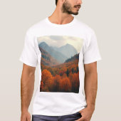 Landschap T-shirt met esdoornbladeren (Voorkant)