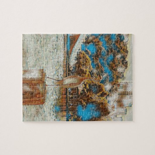 Landschap Taiwan Crane Dahu Park Legpuzzel (Horizontaal)