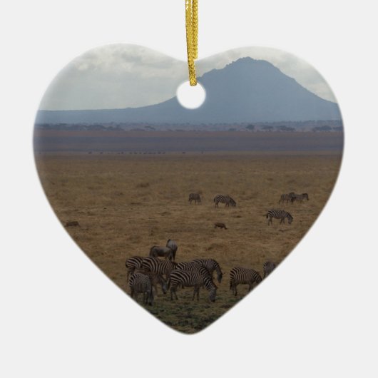 Landschap Tanzania Tom Wurl Keramisch Ornament (Voorkant)