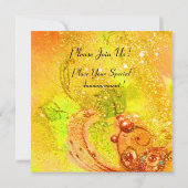 LANDSCHAP TOSCAAN, rode groene gele gouden vonken Kaart (Achterkant)