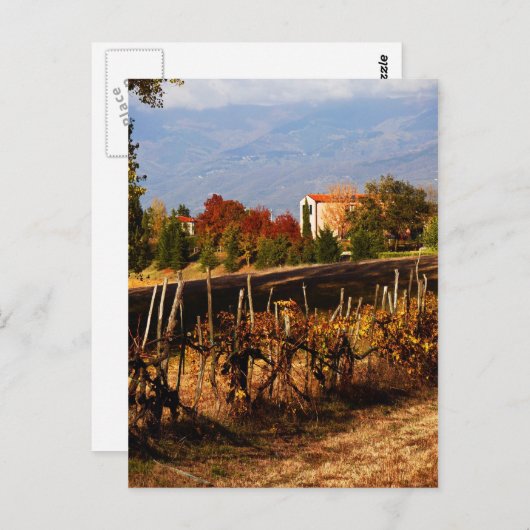Landschap Toscane Autumn Briefkaart (Voorkant / Achterkant)