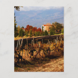 Landschap Toscane Autumn Briefkaart