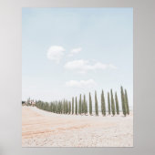 Landschap Toscane zachte kleuren Poster (Voorkant)