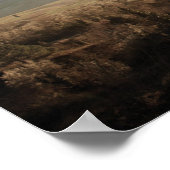 Landschap Toscane zachte kleuren Poster (Hoek)