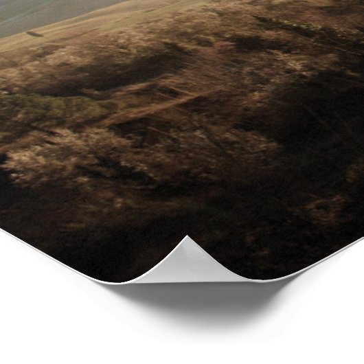 Landschap Toscane zachte kleuren Poster (Hoek)