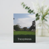 Landschap Transsylvanië met Castle Briefkaart (Staand voorkant)