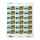 Landschap Trees Fine Art Etiket (Full Sheet)