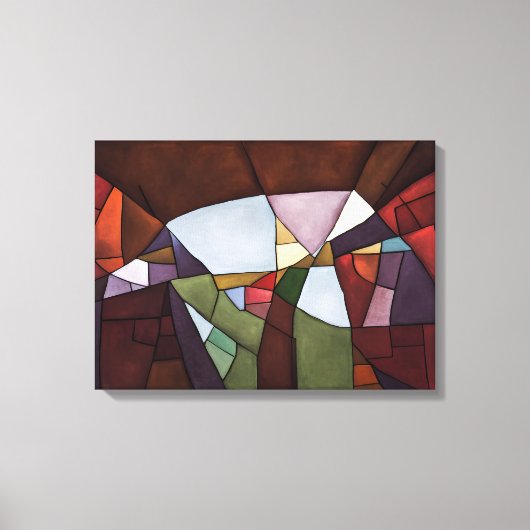Landschap - Uitgerekte canvas Print (Voorkant)